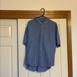 Croft & Barrow blue short sleeve button down